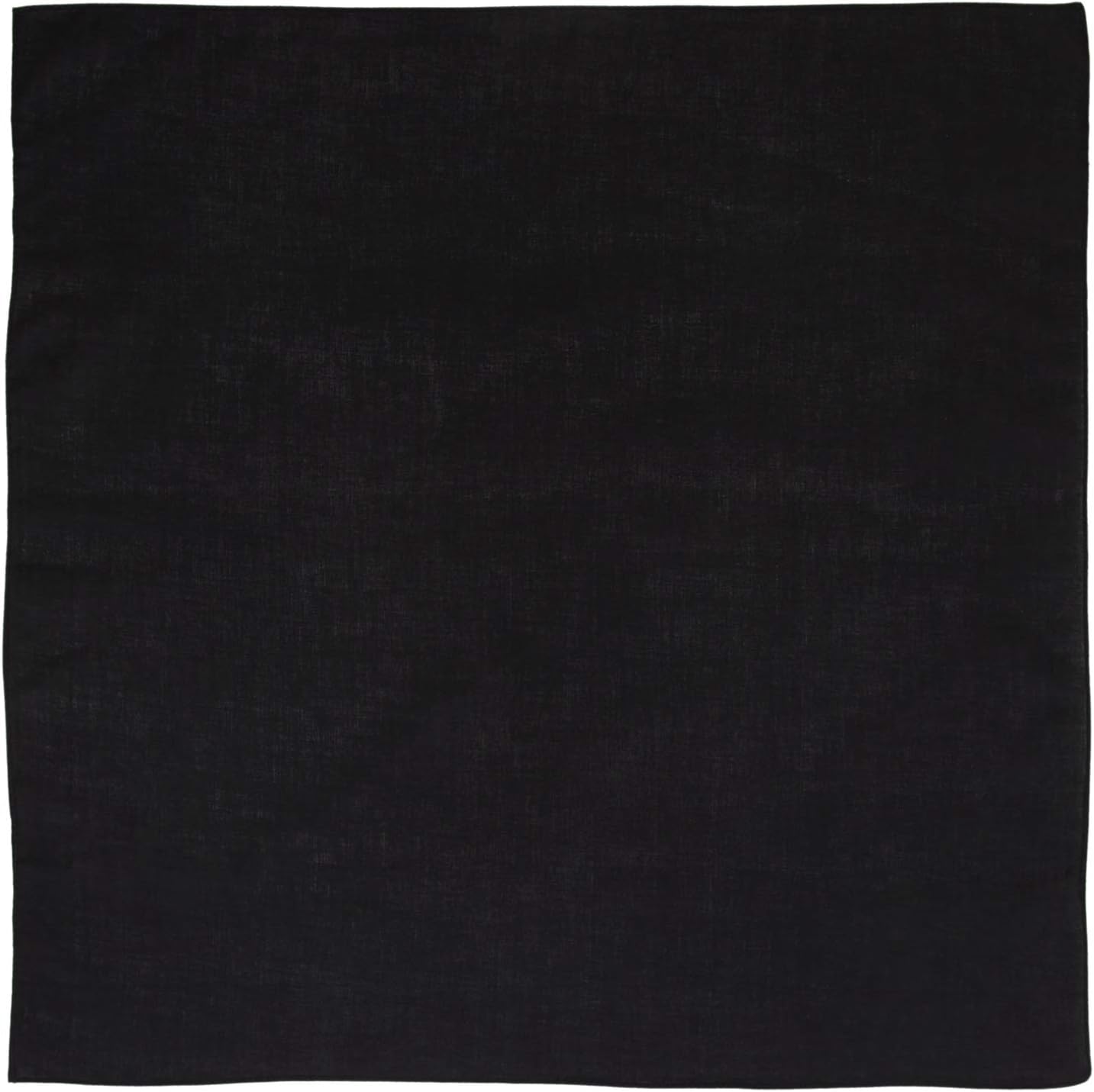 600pcs Black Solid Color Handkerchiefs - Imported - 100% cotton