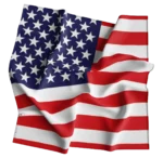 American Flag Bandana - 22x22 Inch - 12 pieces