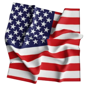 American Flag Bandana - 22x22 Inch - 12 pieces