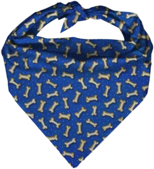 Tossed Bones Royal Triangle Bandana - 22x29x22 Inch - 1 piece