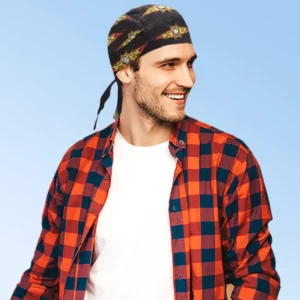 Flaming Maltese Cross Head Wrap - 12 pieces