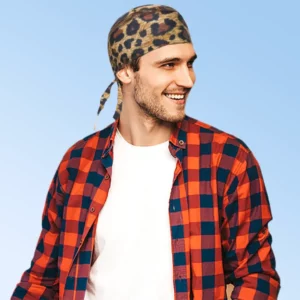 Leopard Print Doo Rag - 1 piece
