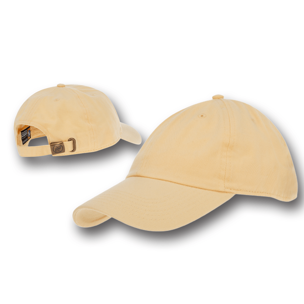 Light Yellow Cotton Cap -Adjustable for Perfect Fit