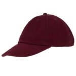 Cotton Cap with adjustable Clasp - 1 piece, Burgundy / Wine