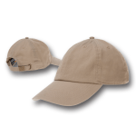 Khaki Cotton Cap with adjustable Clasp