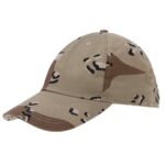 Cotton Cap with adjustable Clasp - 1 piece, Desert Camo