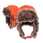 Orange Trapper Hat - Stylish and Functional