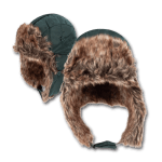 Dark Green Trapper Hat - Versatile Ear Flaps - Trendy Winter Wear