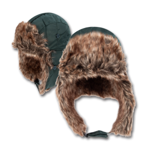Dark Green Trapper Hat - Versatile Ear Flaps - Trendy Winter Wear