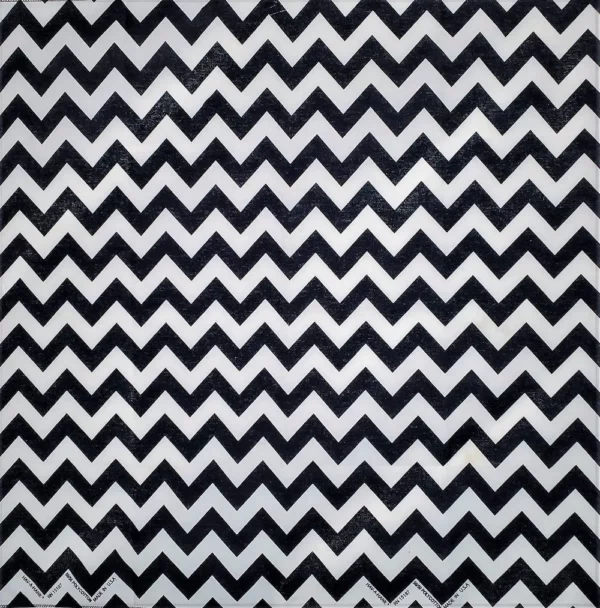 Chevron Navy/White Bandana - 22x22 Inch Carded