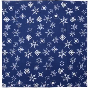 Glitter Snowflake Bandana - 22x22 Inch - USA Made