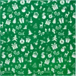 Christmas Surprises Green Bandana - Festive USA-Made Accessory