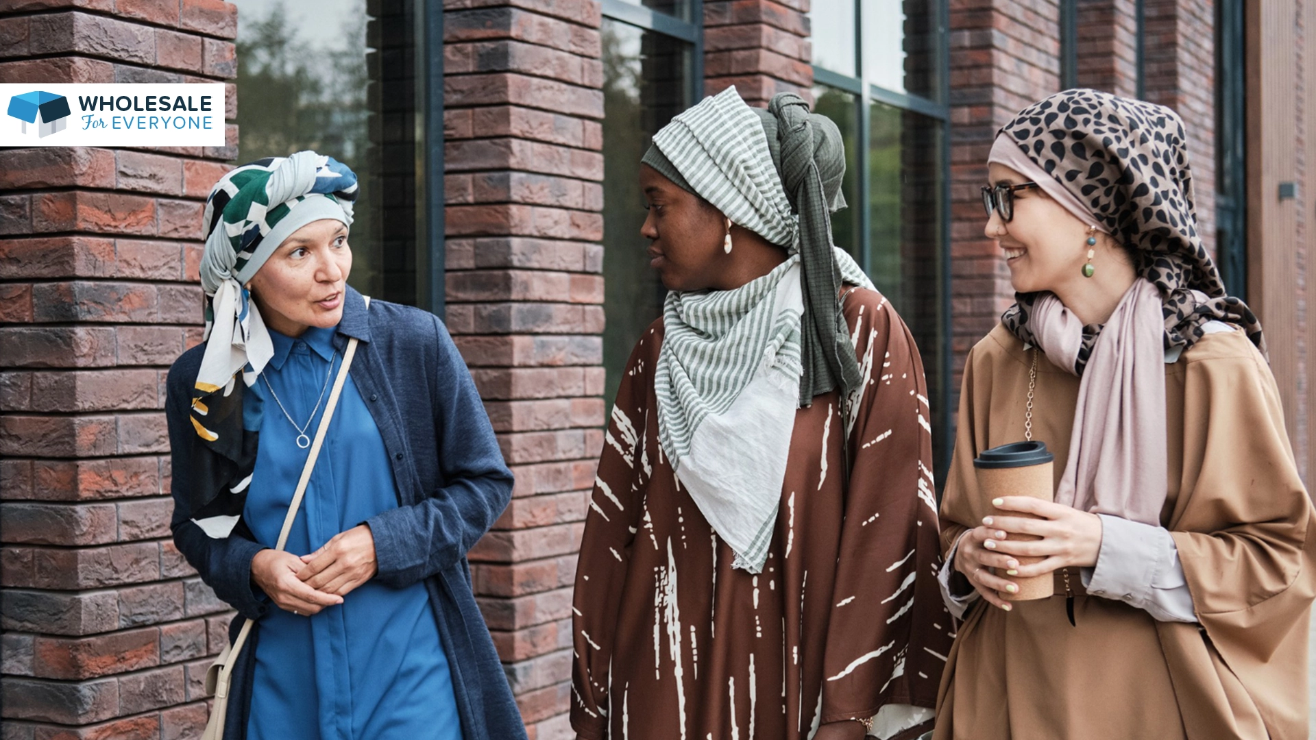 The photo show three ladies with different cultures and wearing bandanas differently.