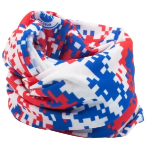Digital Camo Tube Headband - 1 piece, Red White Blue