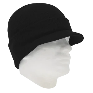 Black Ski Hat Visor