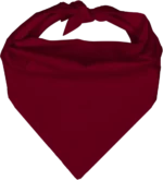 Pet Triangle Solid Bandana, 22X 30X 22, 1Pc, Burgudny,