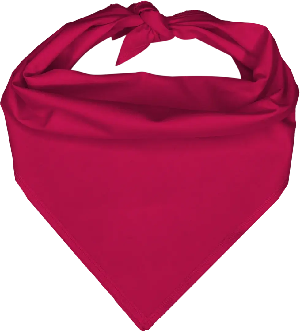 1pc Hot Pink Pet Triangle Solid Bandana, Imported, 100% Cotton