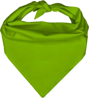 Pet Triangle Solid Bandana, 22X 30X 22, 1Pc, Lime Green,