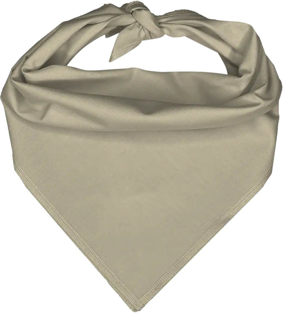 1pc Natural Pet Triangle Solid Bandana, Imported, 100% Cotton
