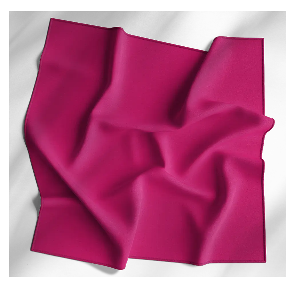 12pcs Hot Pink Solid Color Bandana 18