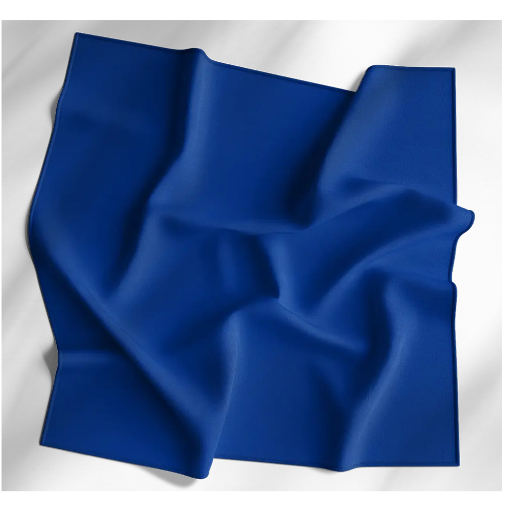 1pc Royal Blue Blue Solid Color Bandana 18
