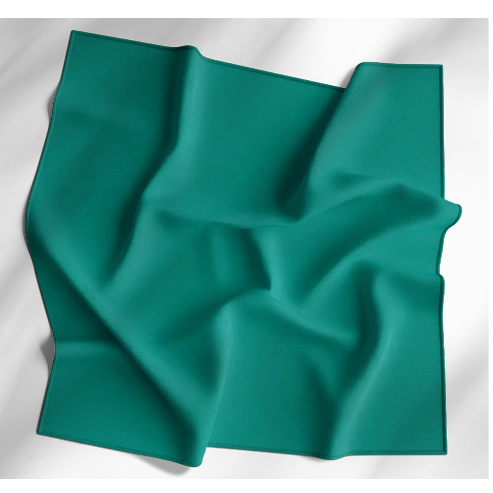 1pc Teal Solid Color Bandana 18