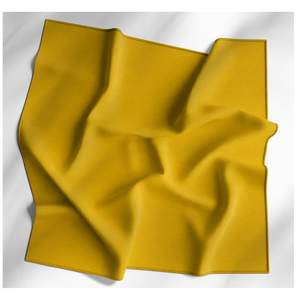 12pcs Yellow Solid Color Bandana 18