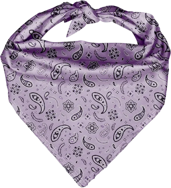 Lilac All Over Paisley Triangle Bandanas, 22 x 30 x 22, 600pcs/Case