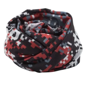Digital Camo Tube Headband - 1 piece, Red