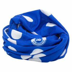 Polka Dot Tube Headband, Neck Gaiter - 1 piece, Royal Blue