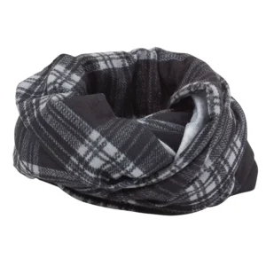 Plaid Tube Headband - 1 piece, Black
