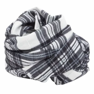 Plaid Tube Headband - 1 piece, White