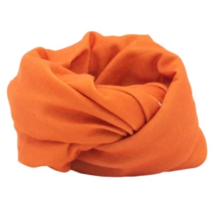 Solid Color Tube Headband - 1 piece, Orange