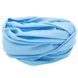 Solid Color Tube Headband - 1 piece, Light Blue