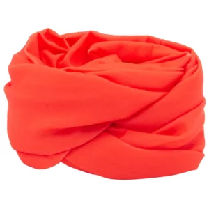 Solid Color Tube Headband - 1 piece, Hot Orange
