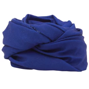 Solid Color Tube Headband - 1 piece, Navy Blue