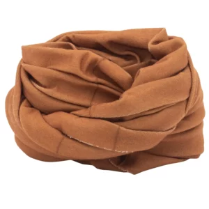 Solid Color Tube Headband - 1 piece, Brown