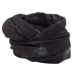 Tie Dye Tube Headband - 1 piece, Black