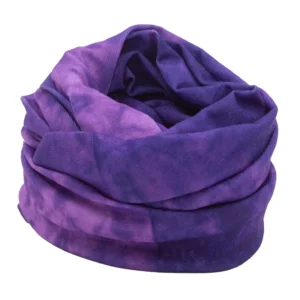 Tie Dye Tube Headband - 1 piece, Purple color