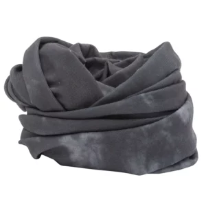 Tie Dye Tube Headband - 1 piece, Dark Grey