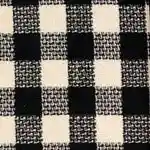 Black and Cream Check - Plaid Tweed