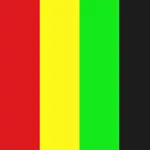 Multi Full Stripe - Black Green Yellow Red