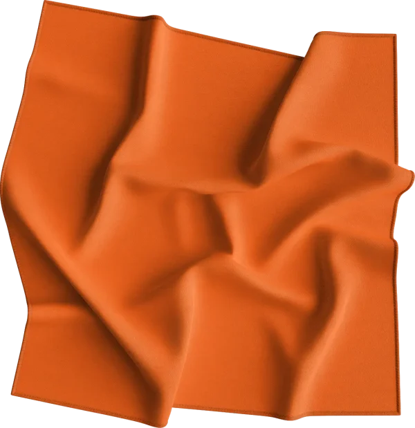 Orange Solid BANDANA - Single Piece 27x27