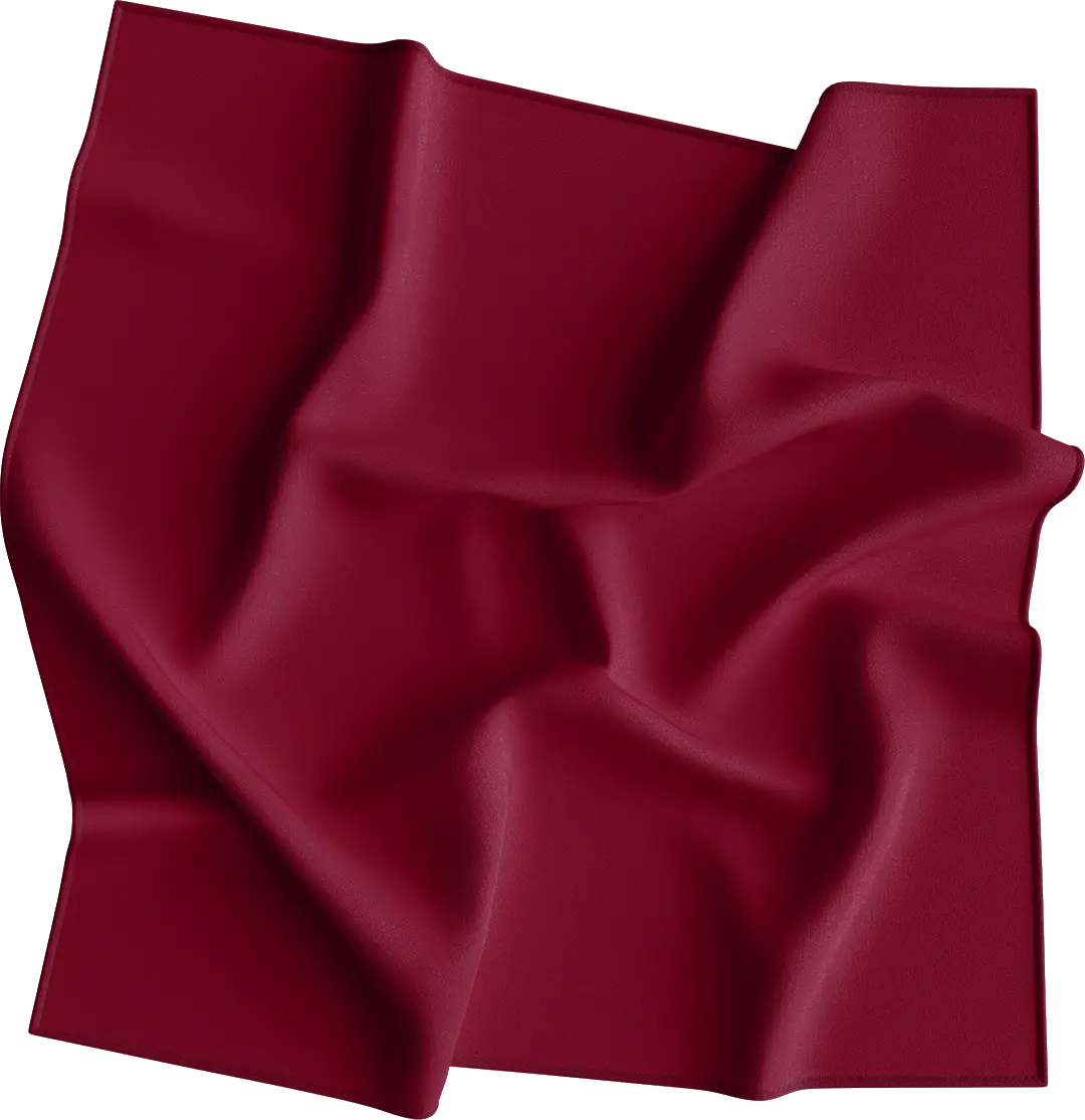 Burgundy / Wine Solid Color Bandana, Imported, 100% Cotton 27
