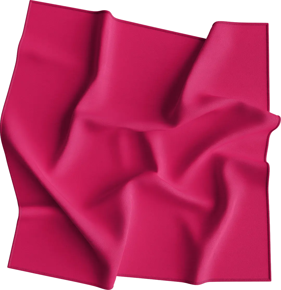 Hot Pink Plain Color Handkerchiefs - USA - 100% cotton 22