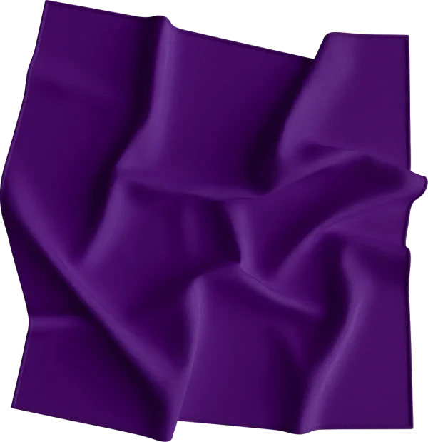 USA Made Solid Dark Purple BANDANA - Single Piece - 22x22