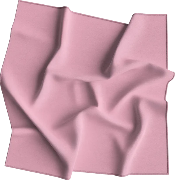 USA Made Solid Light Pink BANDANA - Single Piece - 22x22