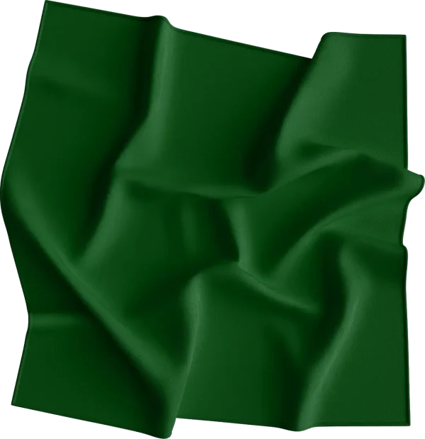 Hunter Green Solid BANDANA - Single Piece 27x27