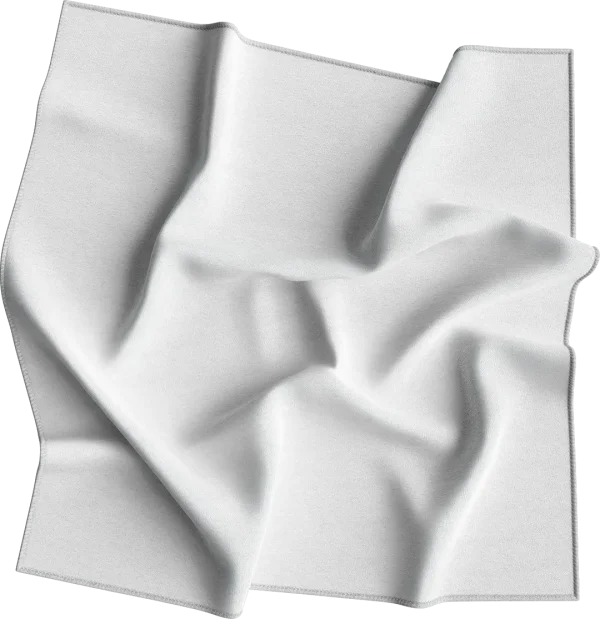 White Solid BANDANA - Single Piece 27x27