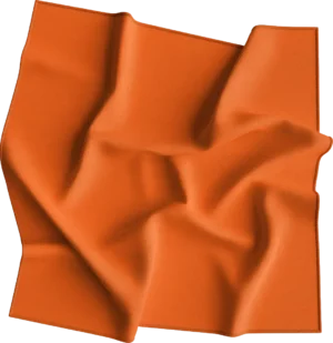 12 pieces, USA Made Solid Color Bandana 100% Cotton, Orange, 22" x 22"